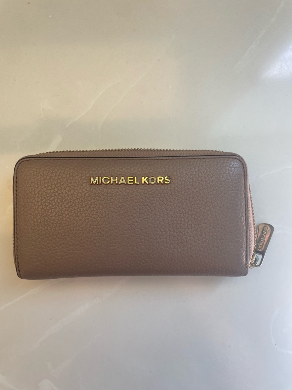 Michael Kors Leather Wallet, Tan